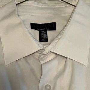 Men's XXL Alfani Regular Fit White Dress Shirt